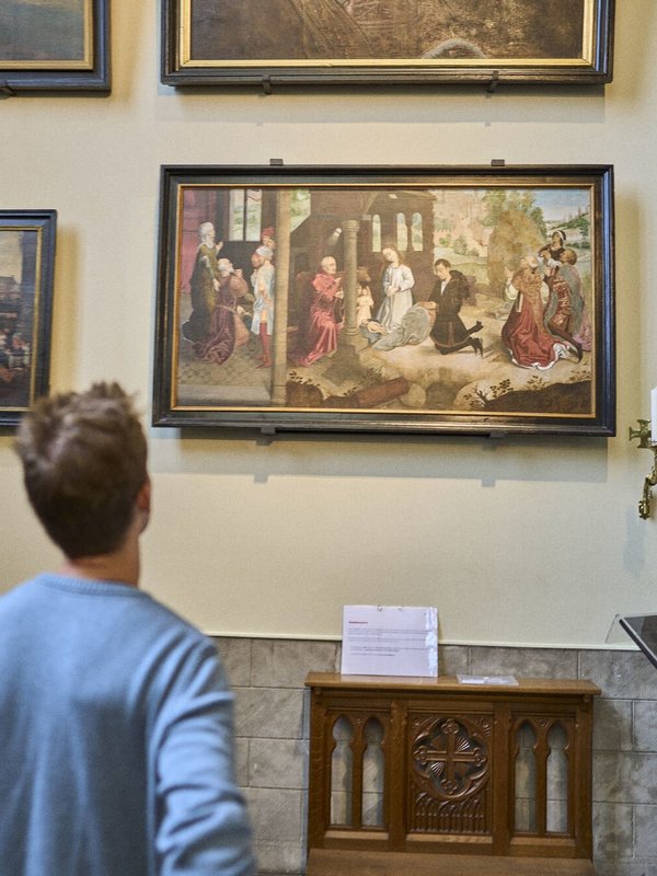 De triptiek in de kerk van Middelburg